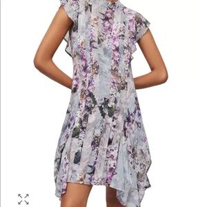 Allsaints flour Lucia dress in storm grey US size 8